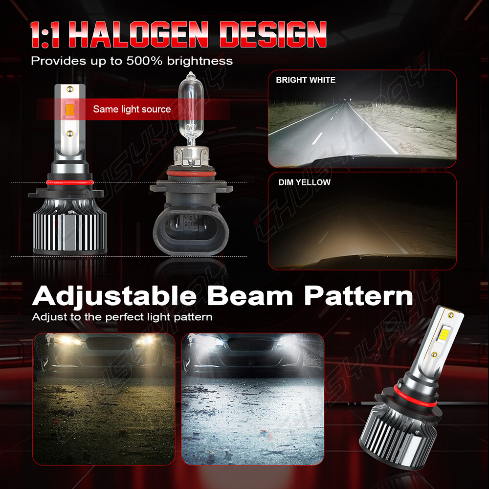 2PCS 9005 LED Headlight Conversion Kit High Beam For Honda Accord 1990-2022