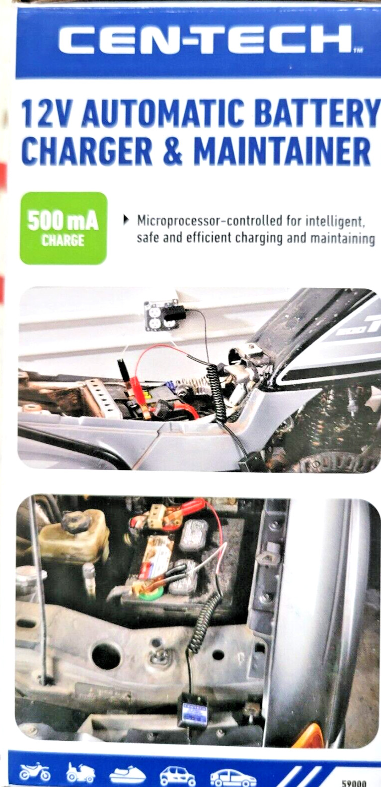 12 Volt Car Battery Charger Maintainer Automatic Float Trickle