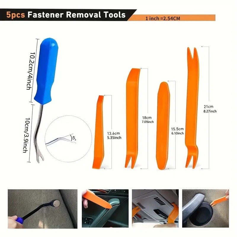 1295PCS Car Retainer Auto Fasteners Body Plastic Trim Clips Pin Rivet Bumper Kit