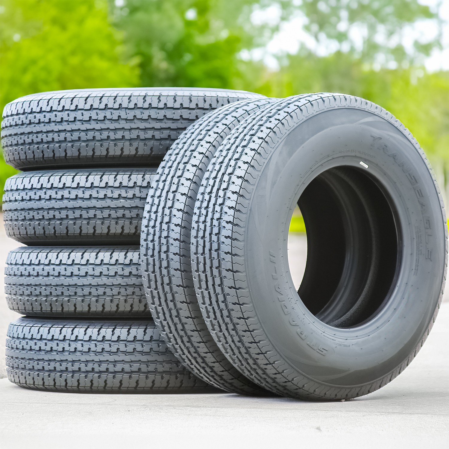 4 Tires Transeagle ST Radial II Steel Belted ST 175/80R13 Load E 10 Ply Trailer