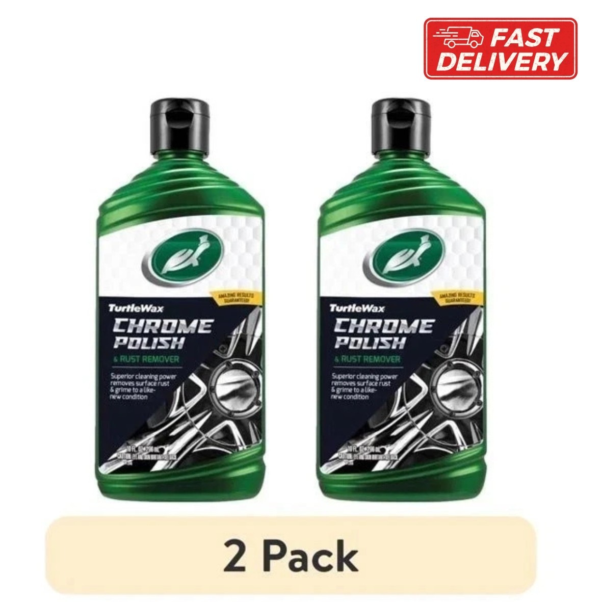 Turtle Wax Renew Restore Chrome Polish and Rust Remover, 10 oz ( Pack of 2 )