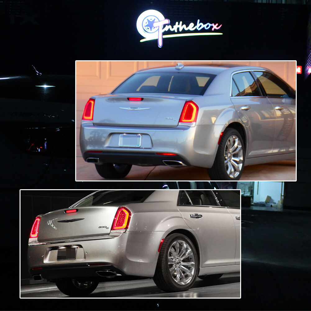 Smoked 3RD Rear High Mount Brake Stop Red LED Light For 2015-2023 Chrysler 300