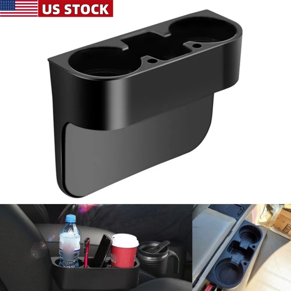 Sedan Car Seat Seam Wedge Cup Holder Food Drink Bottle Mount Storage Organizer