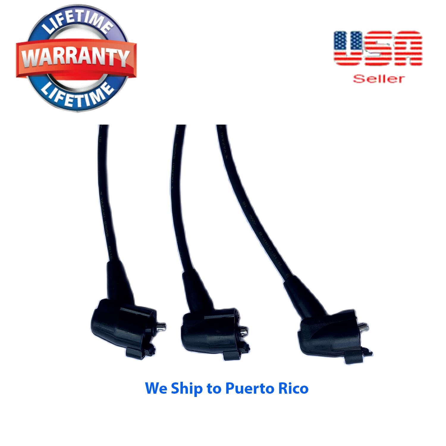 SET OF 3 SPARK PLUG WIRES FIT: LEXUS ES300 TOYOTA AVALON CAMRY SIENNA SOLARA