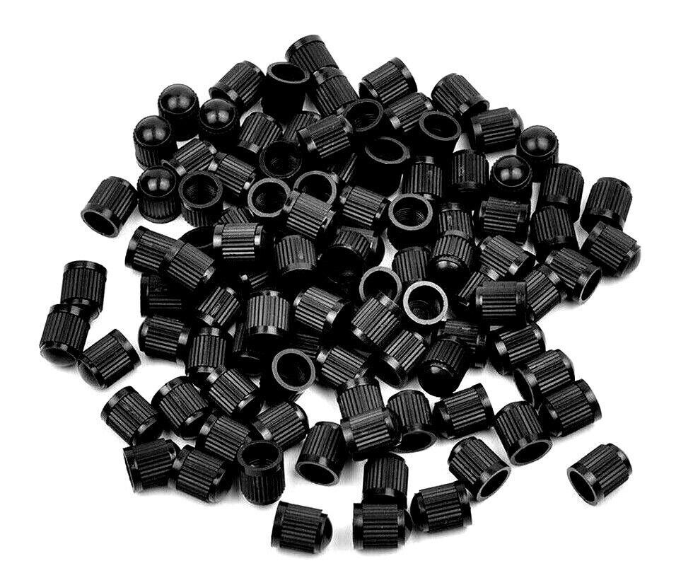 1000 Pcs Universal Black Plastic Car Motor Tire Valve Stem Caps