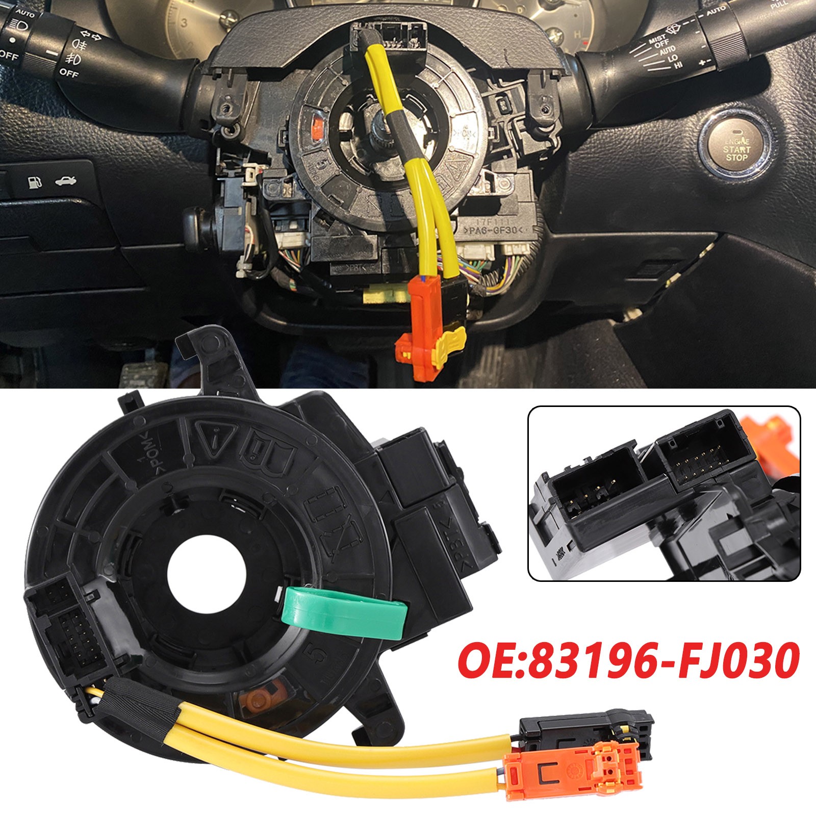 Clock Spring Cable for Subaru WRX BRZ XV Crosstrek Forester Impreza 83196-FJ030