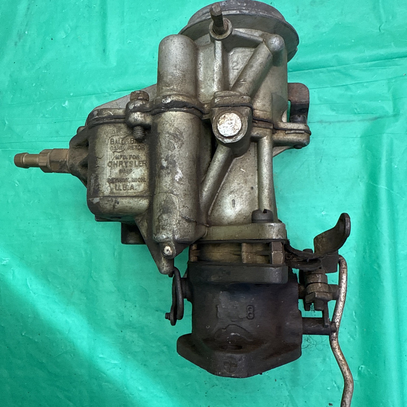 1-barrel Chrysler # 72 Ball & Ball 0-663 Carburetor Dodge,Jeep,Ram 6 cyl V8-383