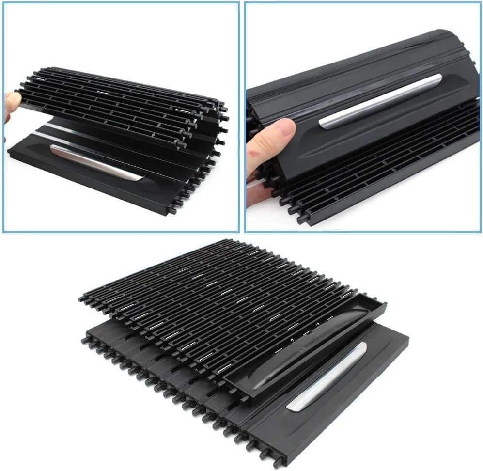 For 2014-18 BMW F15 X5 F16 X6 Center Console Cup Holder Tray Roller Blind Cover