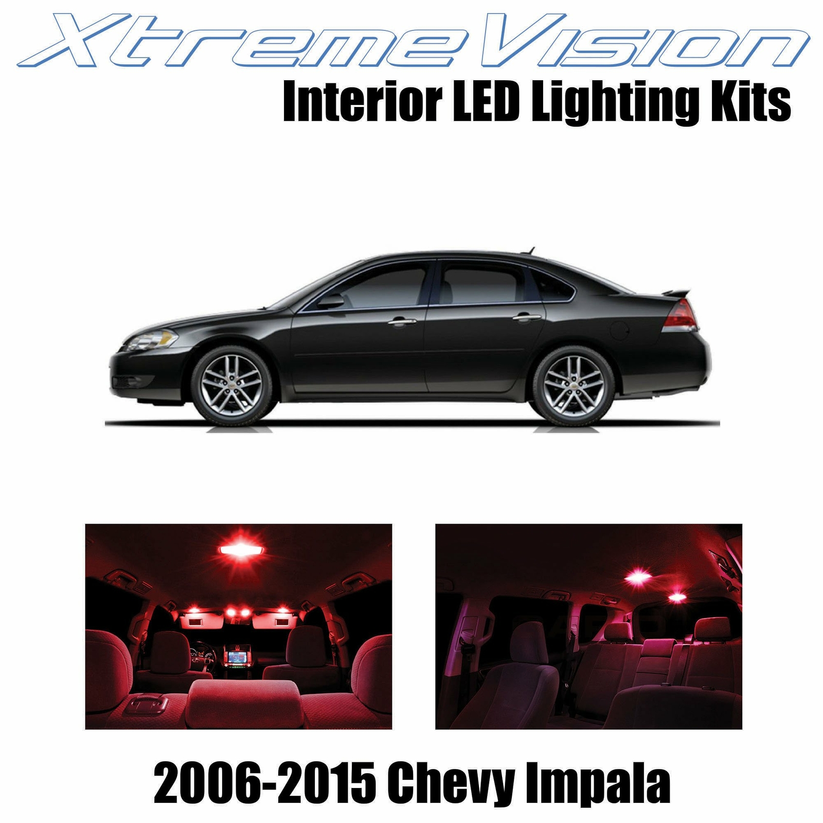 XtremeVision Interior LED for Chevy Impala 2006-2015 (16 PCS) Red