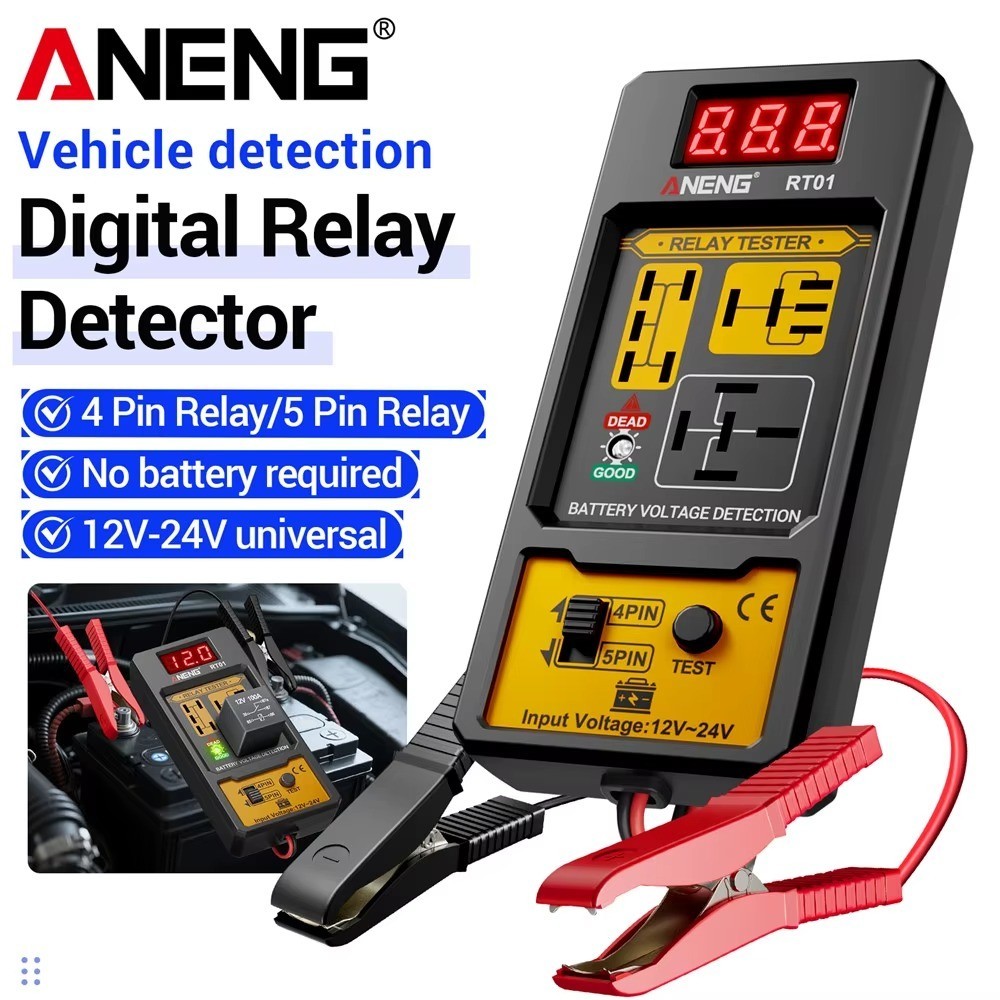 ANENG Universal Car Relay Tester Voltage Tester RT01 11-25V ar Battery…