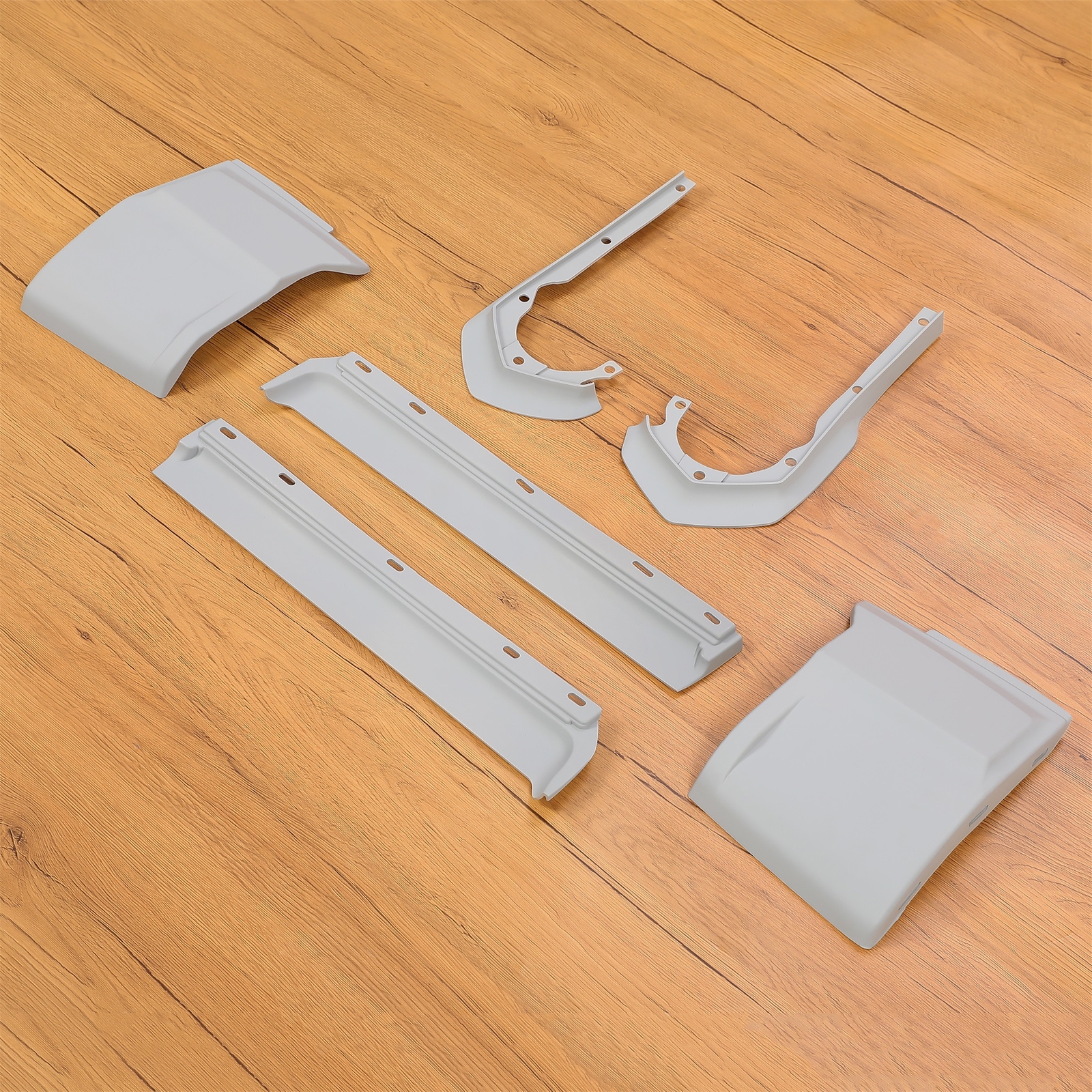 6 Pcs Painted Front Bumper Filler Set Gray ABS For Cadillac Eldorado (1973-1974)
