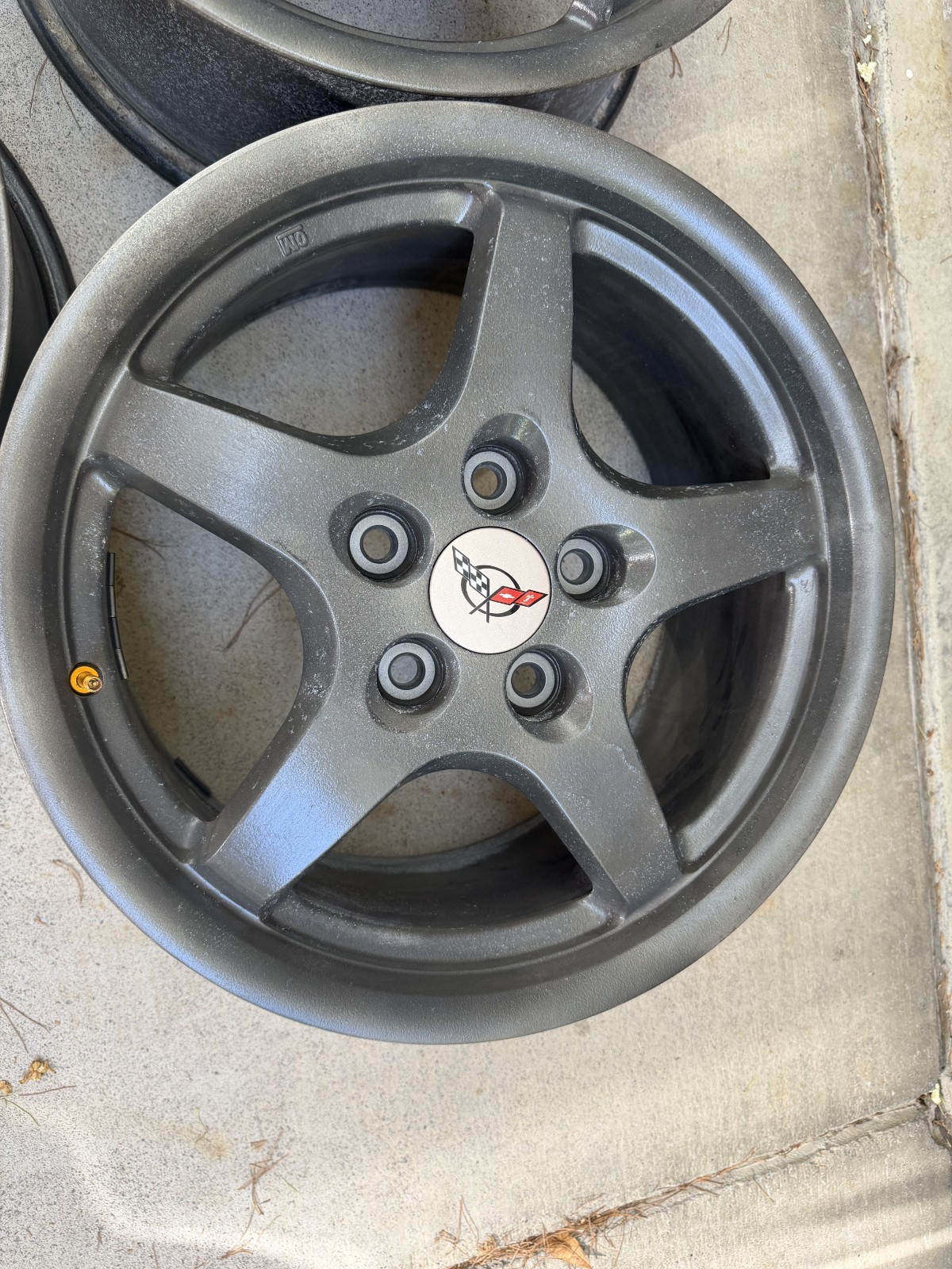 1998-2004 -Four (4) C5 Corvette 17X8.5 Magnesium Wheels For Square Setup 17Lb Ea