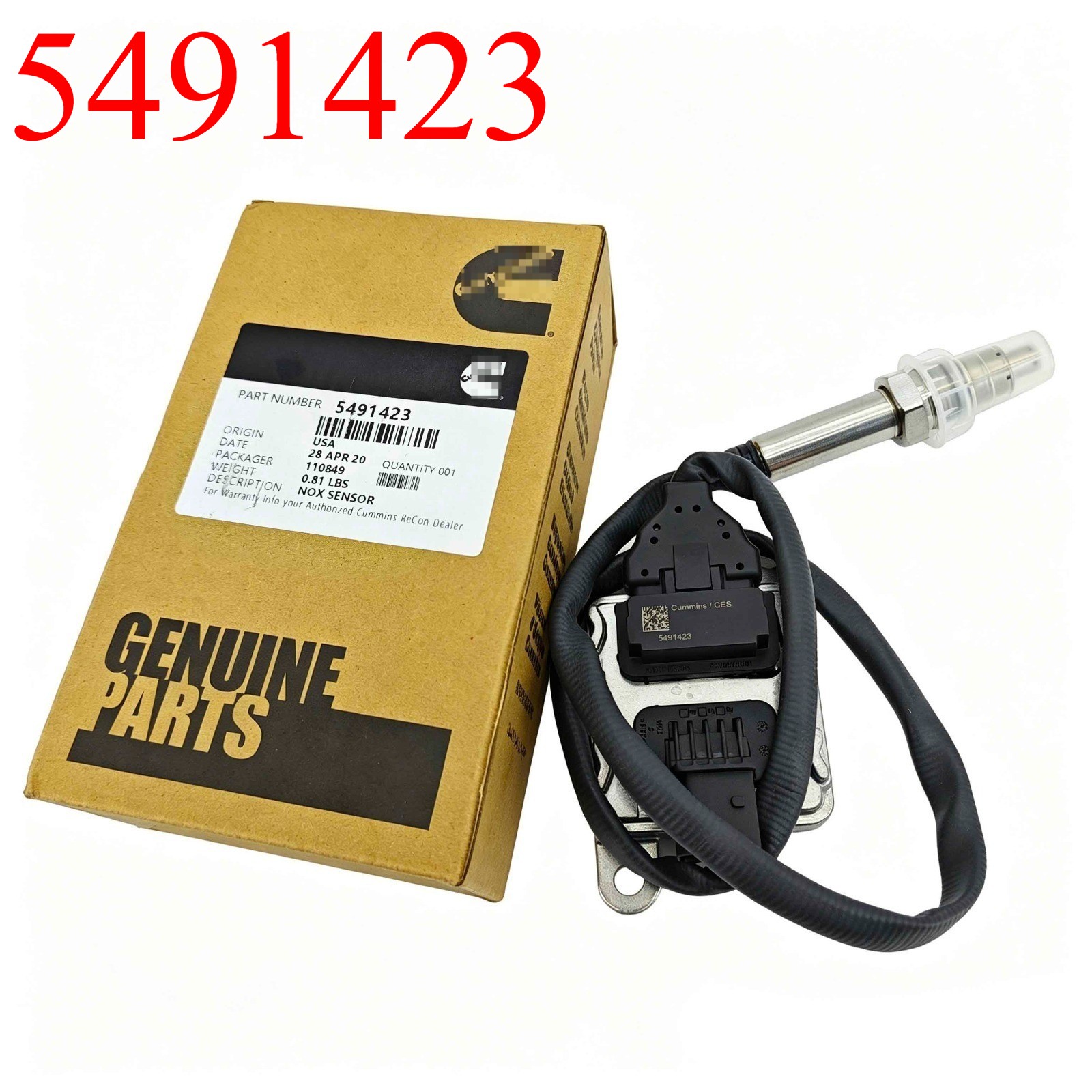 NEW Nitrogen Oxide Sensor NOX Sensor for Cummins ISB QSB 6.7L 5491423