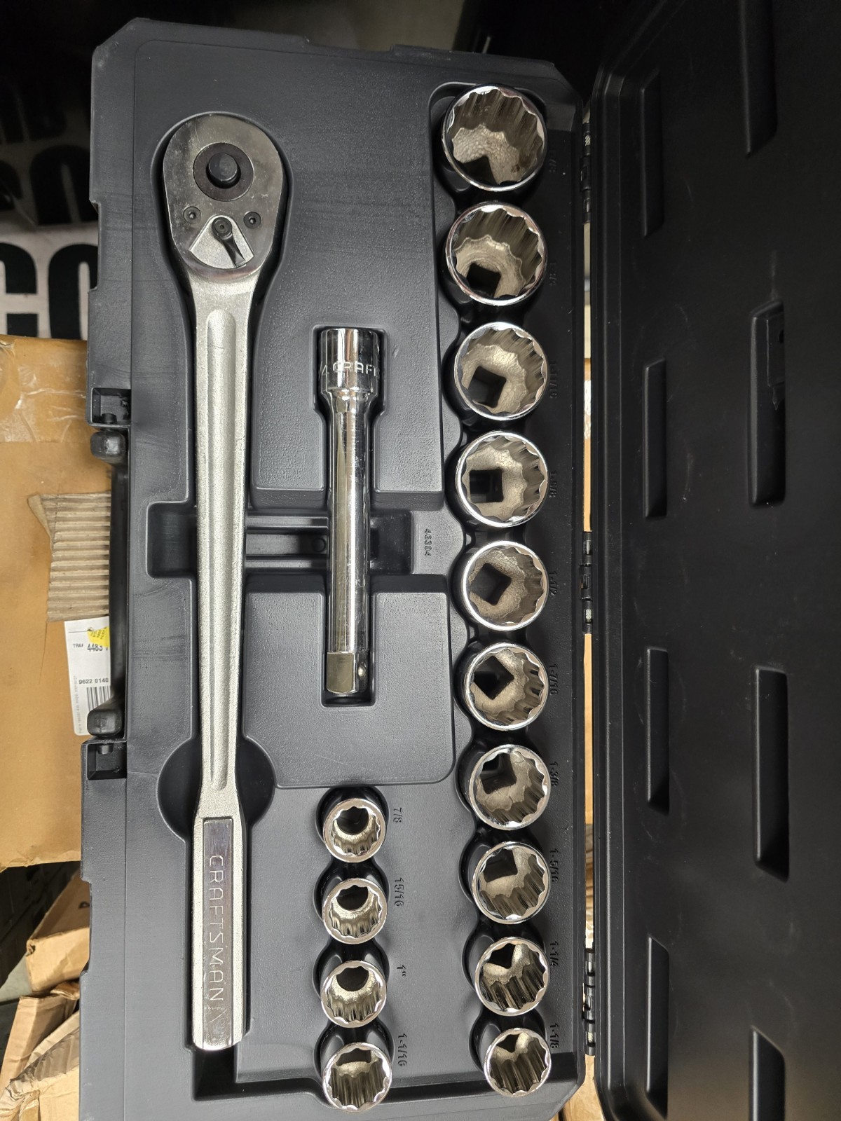 Craftsman 16 Piece 3/4 in Drive 12pt SAE Socket Tool Set 46304