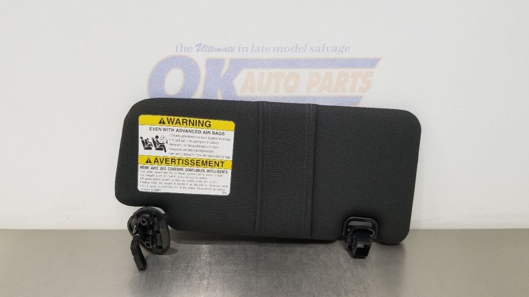 19 SUBARU WRX STI SUN VISOR ILLUMINATED LEFT DRIVER BLACK