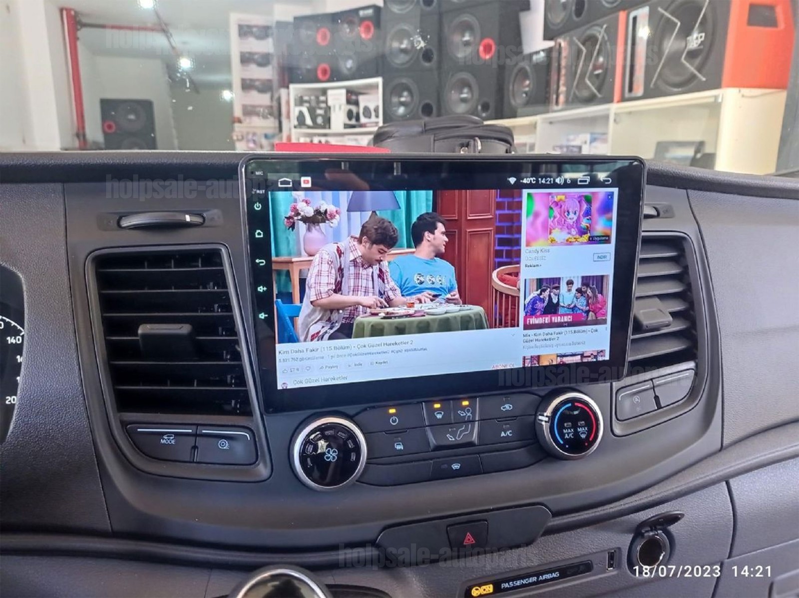 10″ Carplay Android 14.0 For 2020-2024 Ford Transit 150 250 350 Radio GPS Player