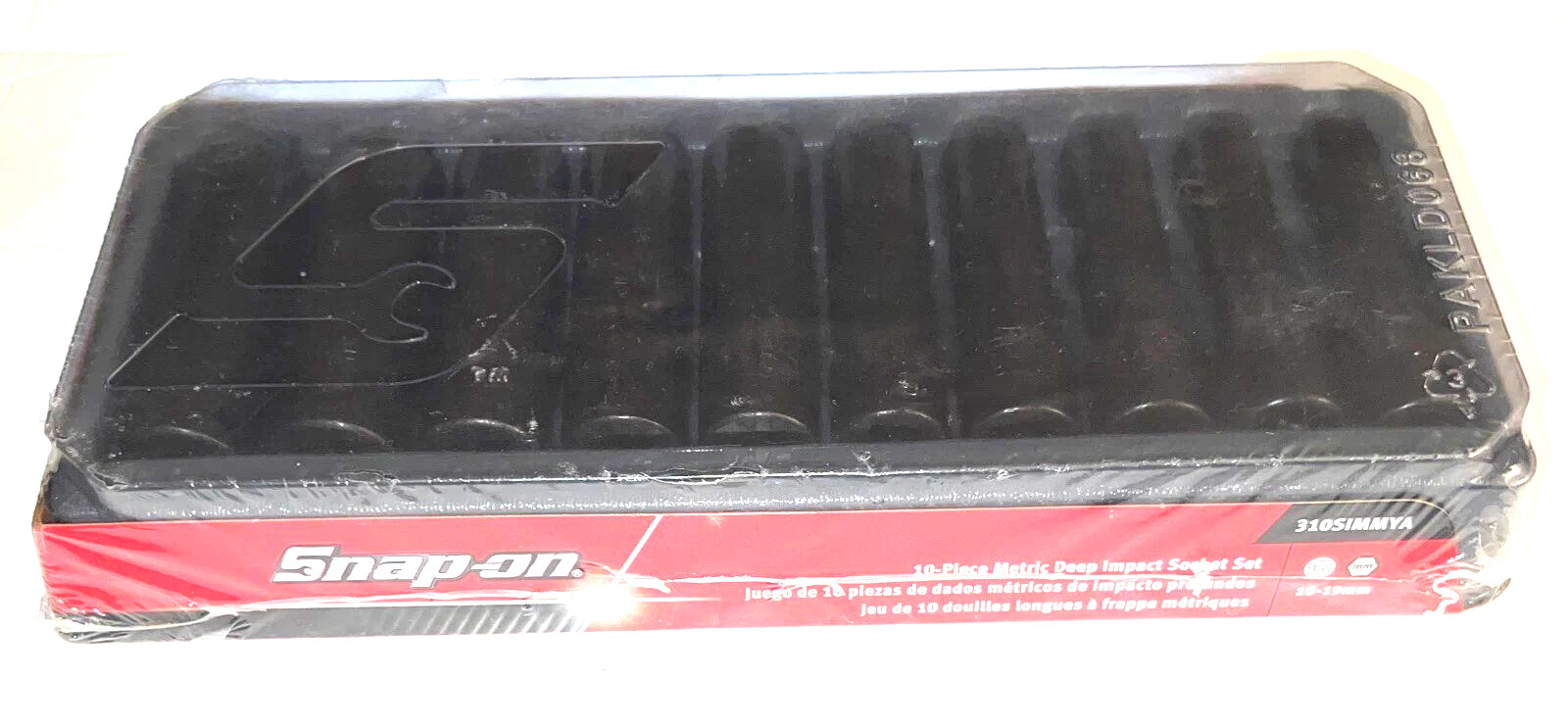 NEW Snap-on 1/2″ drive 10 – 19 mm 6-point DEEP Impact Socket Set 310SIMMYA SEALd
