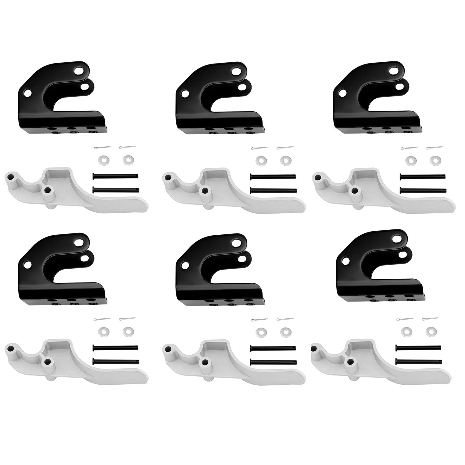 6 Packs Easy-Off Cast Aluminum Body Mount Stops Bracket Kit For Shurco 1705775