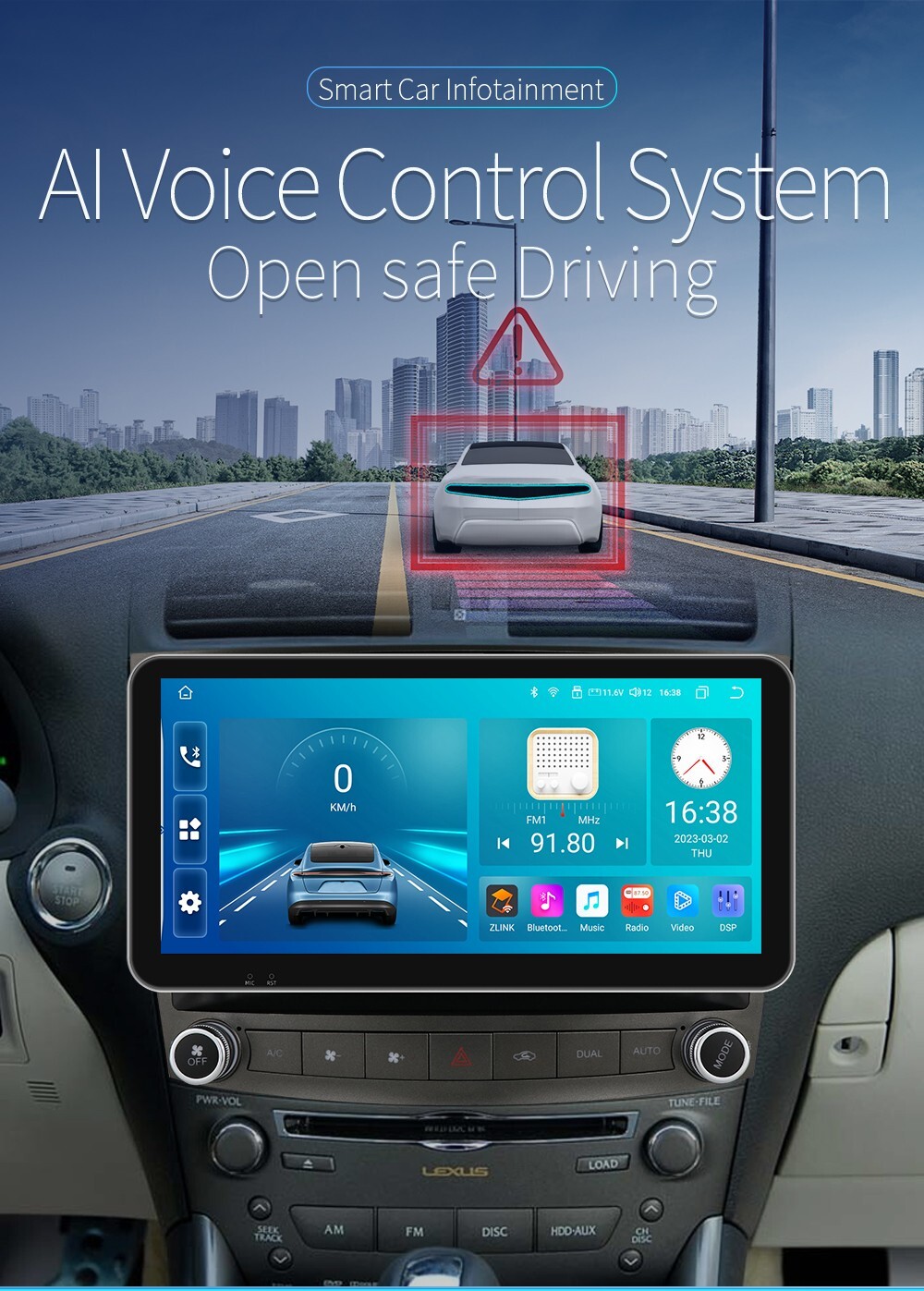 8Core 64GB ANDROID GPS RADIO 10.3″FOR LEXUS IS250 IS350 2006-2012 STEREO CARPLAY