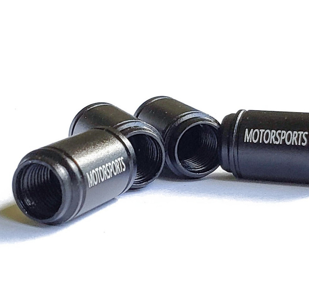 Old School Video Game Remote Emoji Tire Valve Caps – Black Aluminum – Set of 4