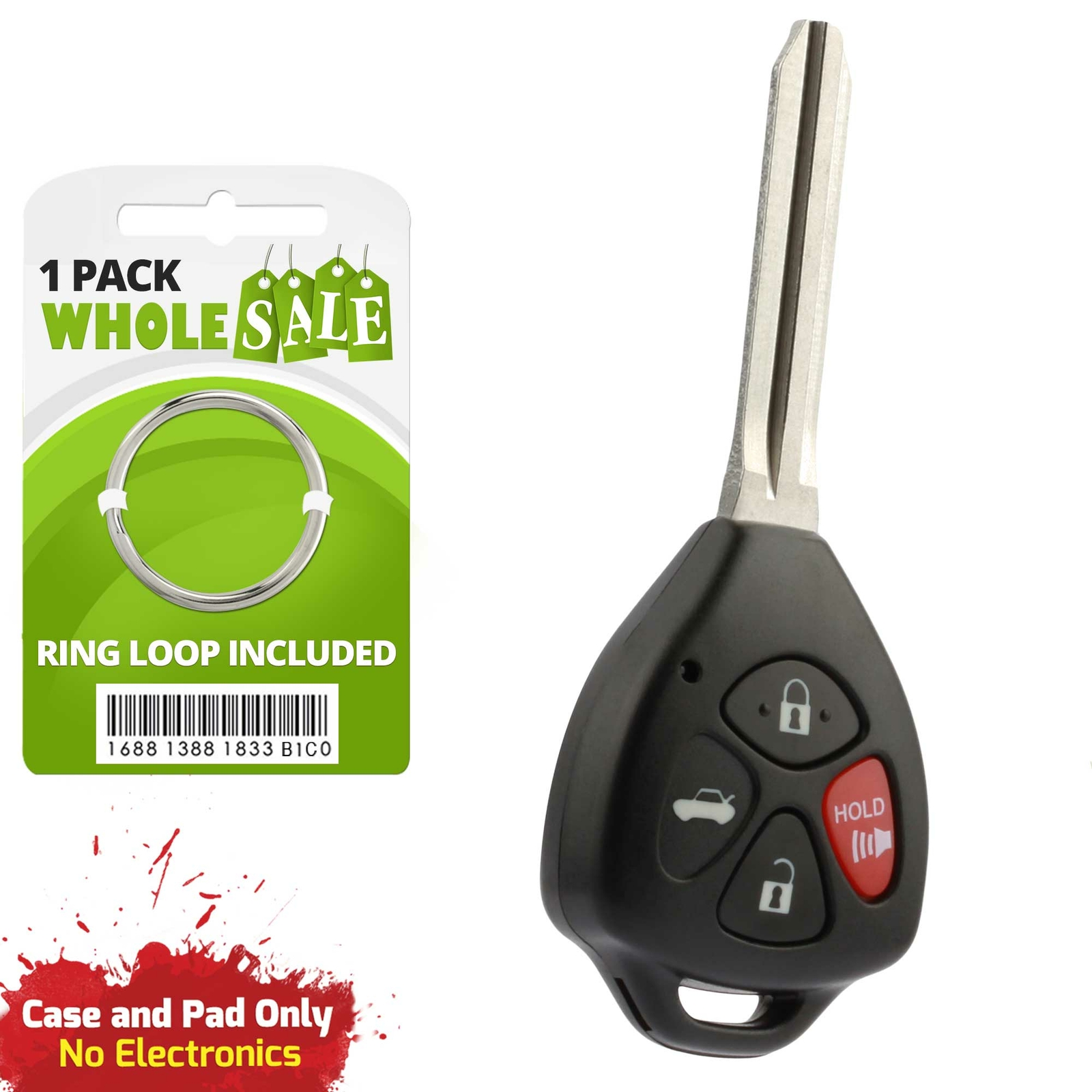 Replacement For 2012 2013 Toyota Corolla Keyless Entry Key Fob Shell Case