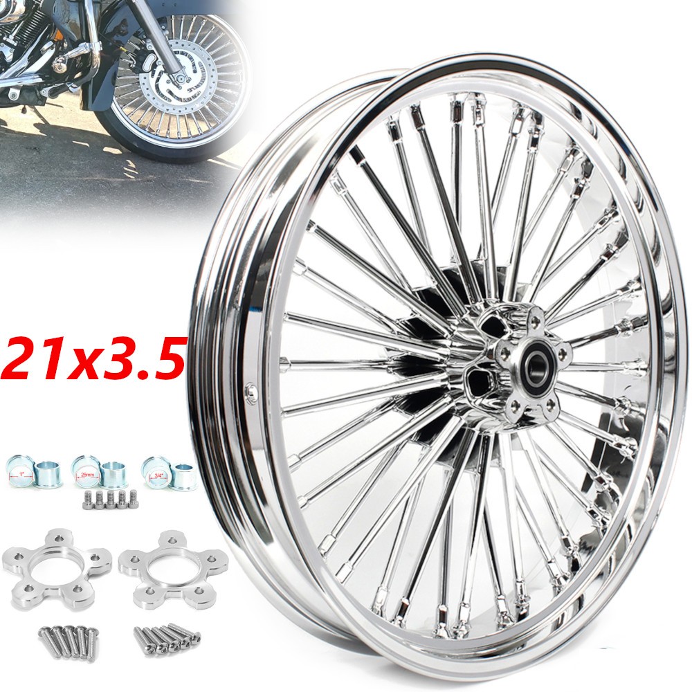 21×3.5 Fat Spoke Front Wheel for Harley Touring Electra Glide EFI FLHTI 1984-07
