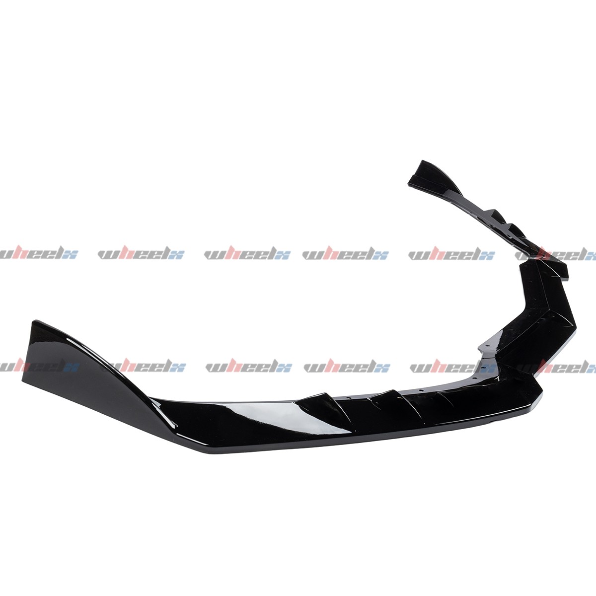 For Corvette C8 2020-2026 Gloss Black Front Bumper Lip Splitter 5VM Style 3PCS