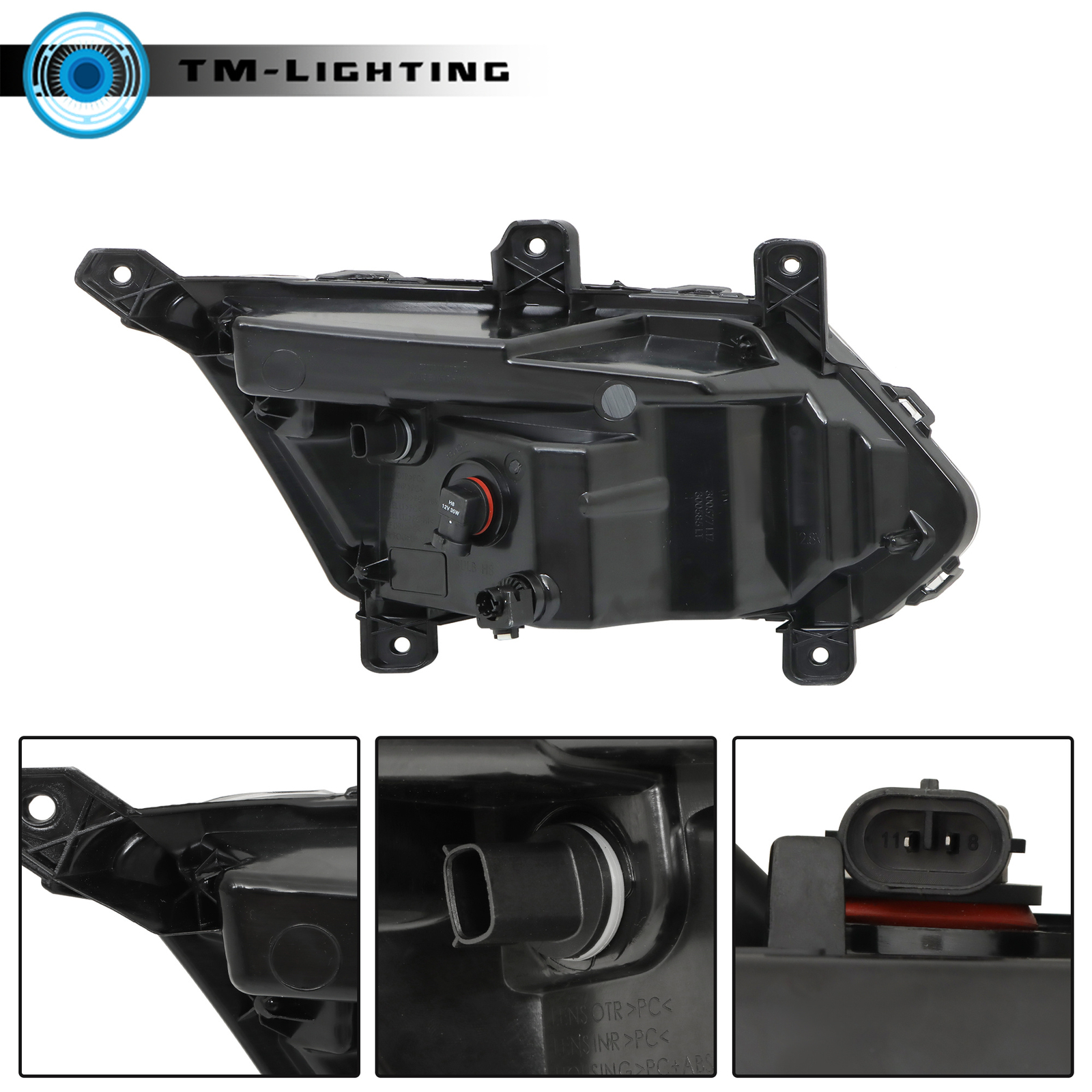 Fog Light Halogen w/DRL For 2016-2017 Chevrolet Equinox Premier LTZ Right&Left