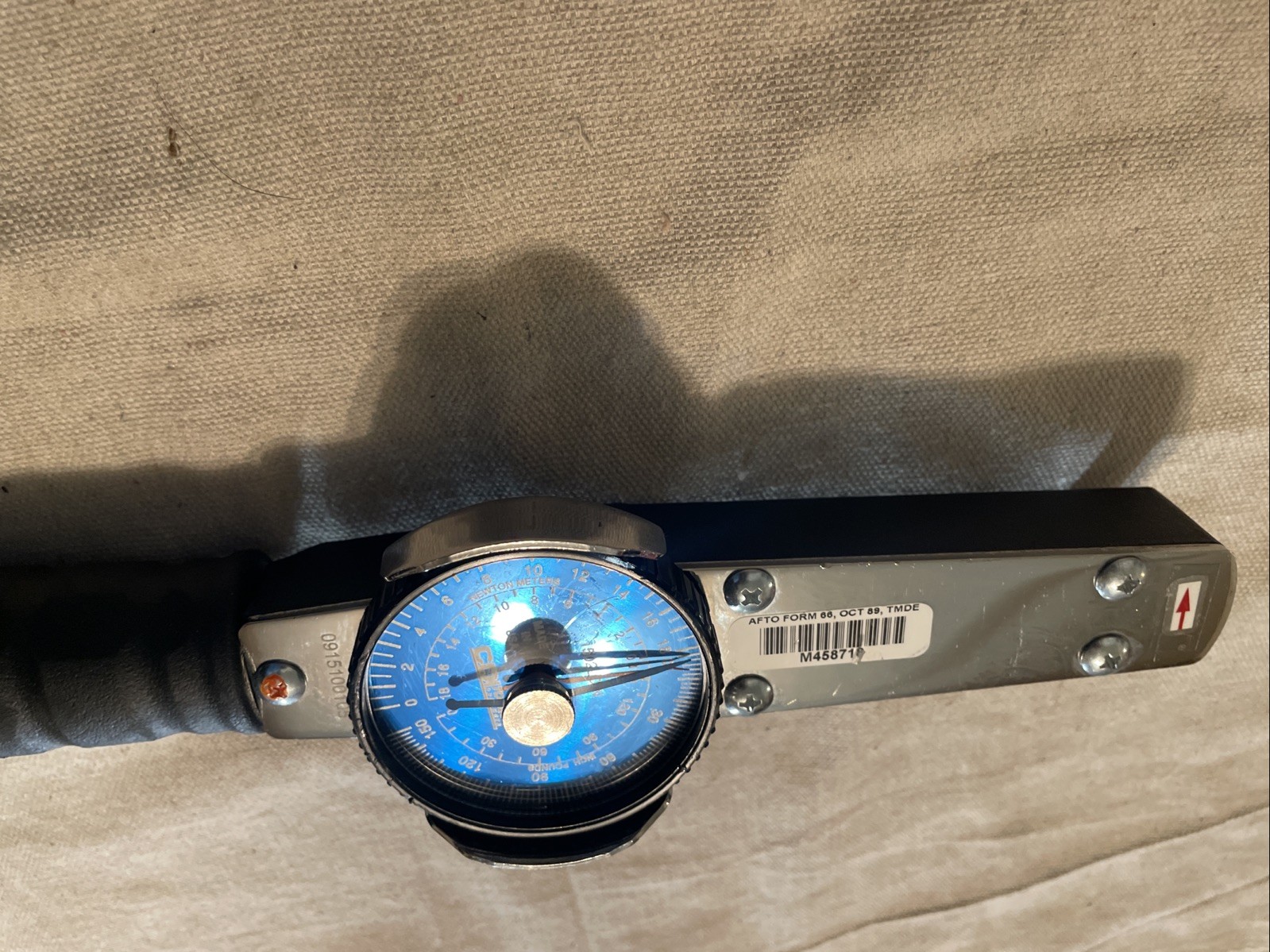 CDI 3/8 Drive Dial Type Torque Wrench Model 1502LDIN 0-150 In/pounds USA