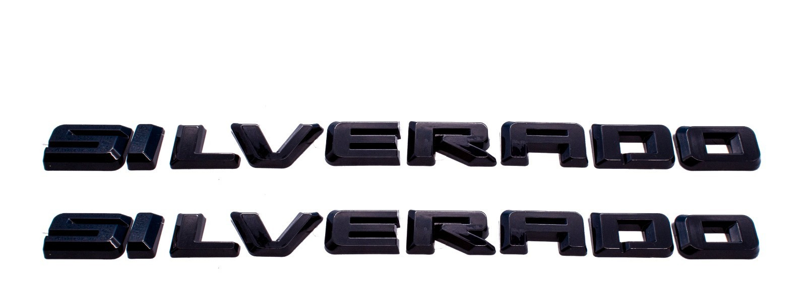 Gloss Black Overlay Emblem Fit 2019-2026 Chevrolet Silverado 1500 LT