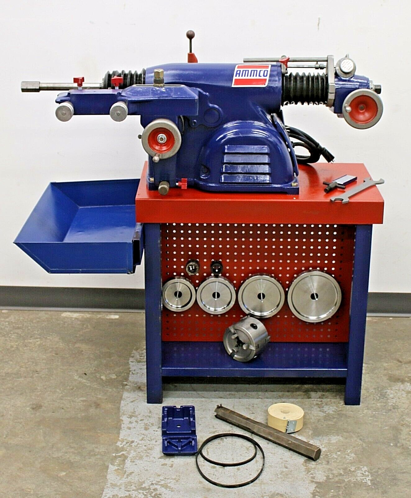 Ammco 4000 Disc & Drum Brake Lathe Loaded w/ 3-Jaw Double Chuck Adapter Kit