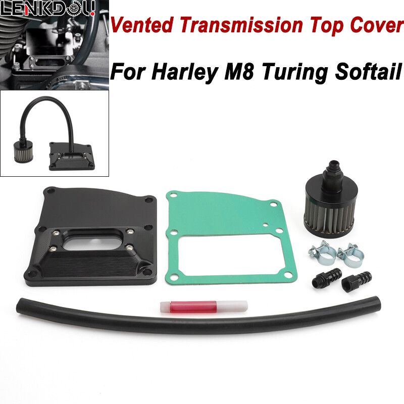 M8 Gearbox Vented Transmission Top Covers For Harley Touring Road Glide Softail