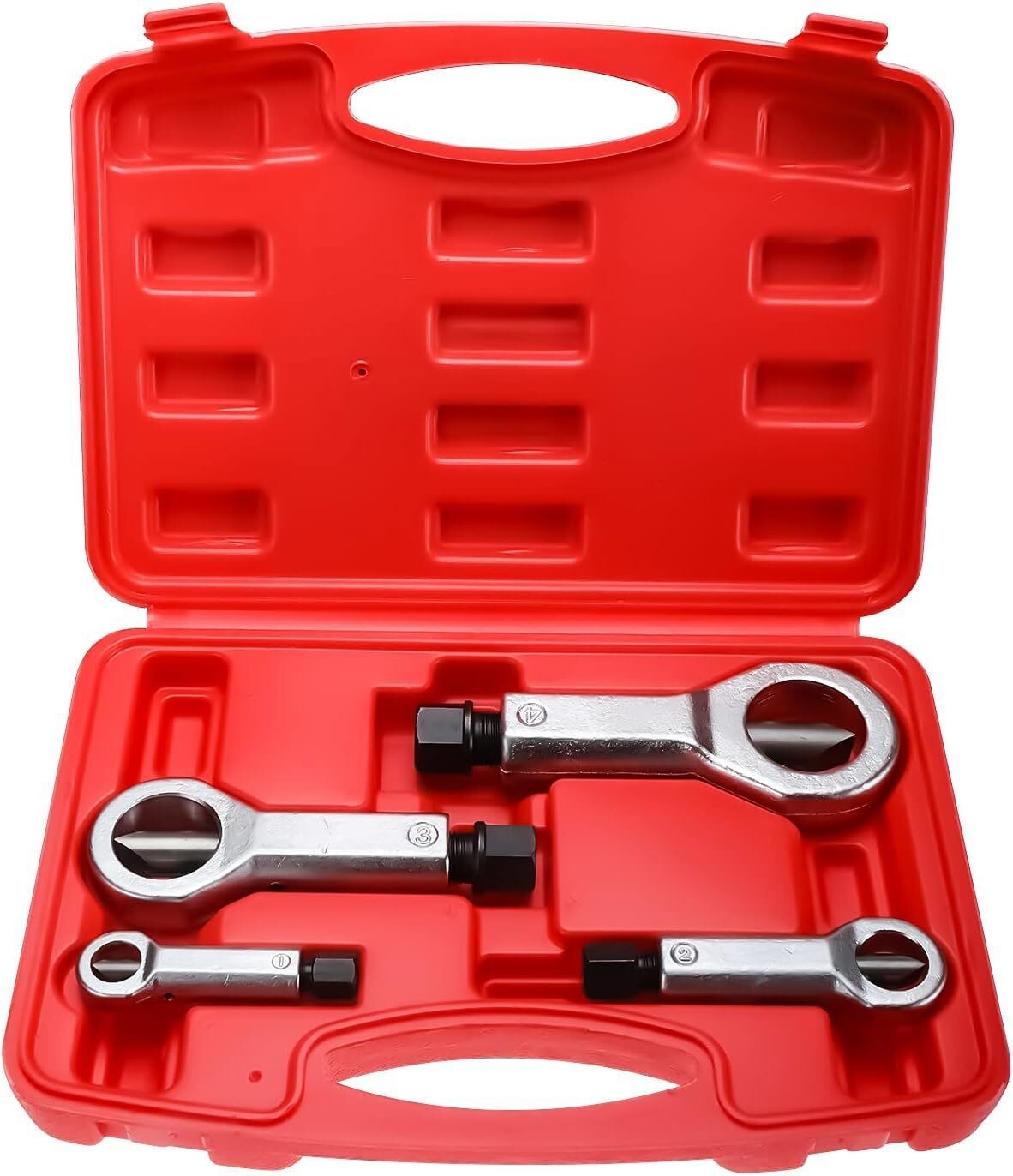 4PCS Nut Splitter Breaker 9-27mm Nut Remover Extractor Adjustable Cracker Hand