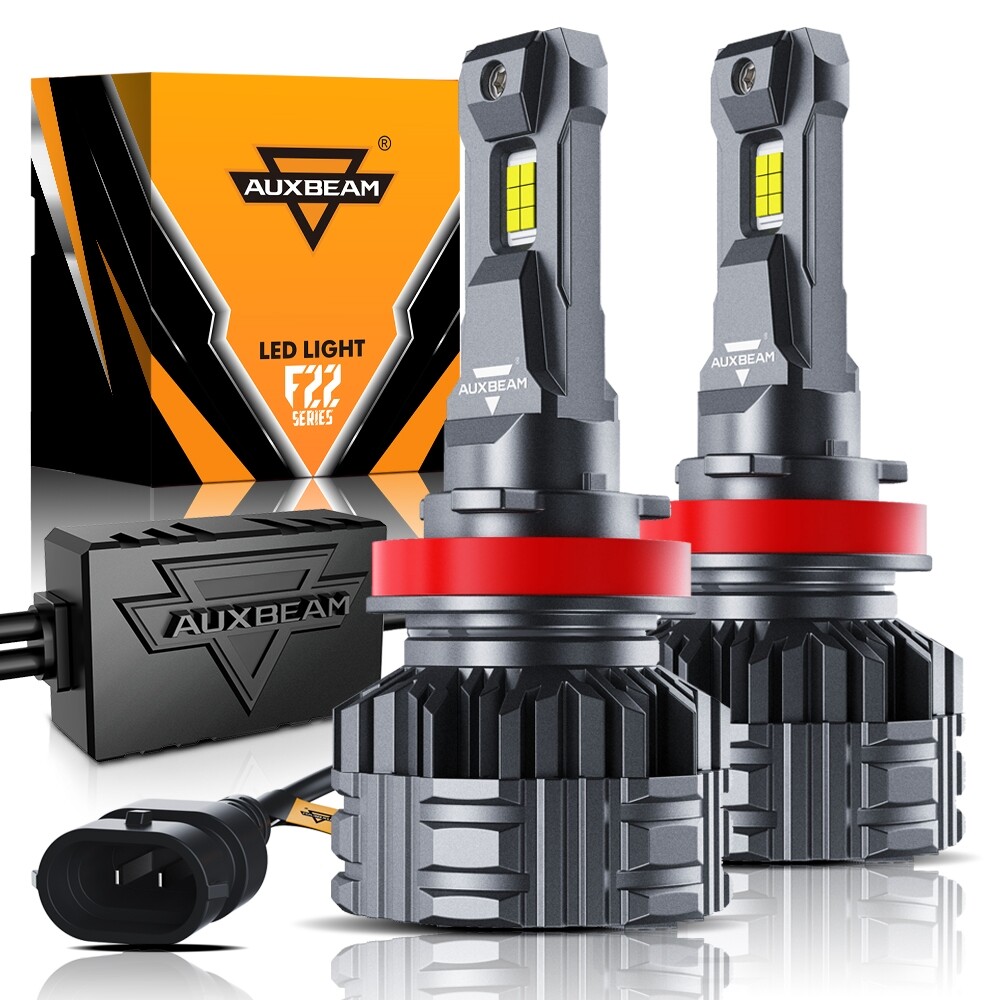 AUXBEAM H11 110W 24000LM CANBUS LED Headlight Low Beam Bulbs Super Bright 6500K