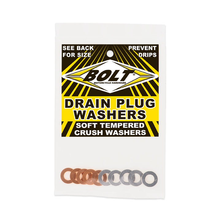 Bolt DPWM8.15-10 Crush Washers 8X5mm 10/Pk 5 Aluminum & 5 Copper