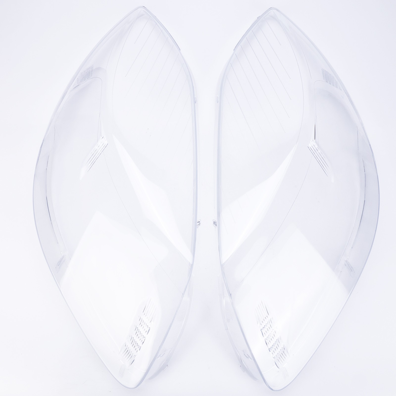 FOR BUICK ENCLAVE 2008-2012 PAIR TRANSPARENT HEADLIGHT HEADLAMP COVER LENS