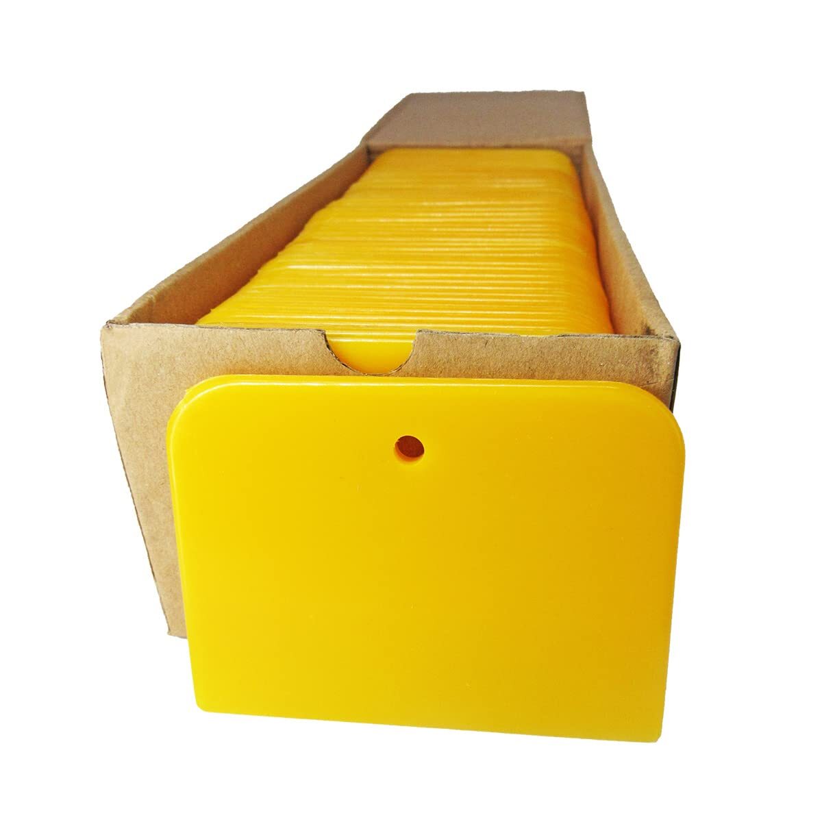 4″ Reusable Plastic Spreader – Auto Body Filler Yellow Spreaders (Pack of 100)