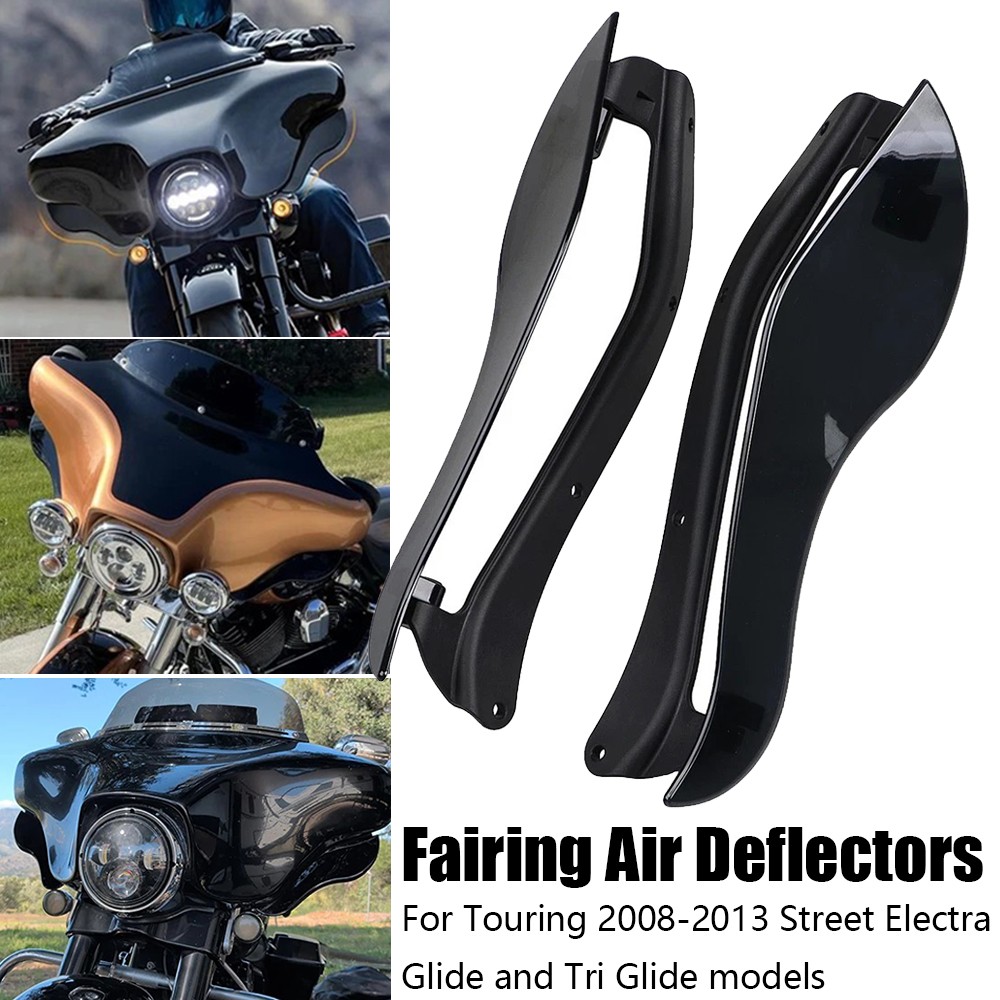 Smoke Fairing Wind Side Air Deflectors For Harley Electra Street Tri Glide 08-13