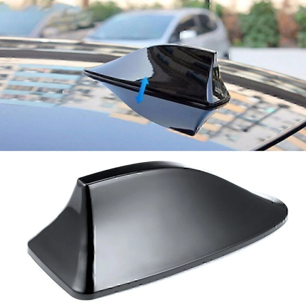 Car Roof Radio AM/FM Signal Shark Fin Style Aerial Antenna Cover Universal Black