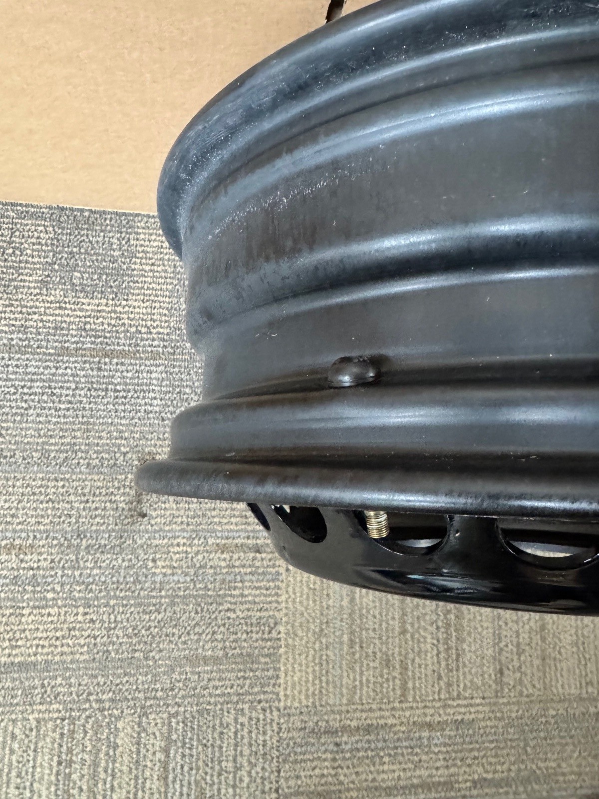 11-24 Mercedes-Benz Sprinter 3500 Van 16×5.5 6 Lug Dually Black Steel Wheel