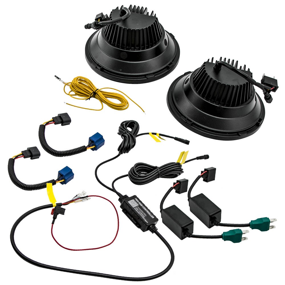 Dc 10-30v 120w Rgb Led Headlight Lamp for Land Rover Defender for Jeep CJ-8