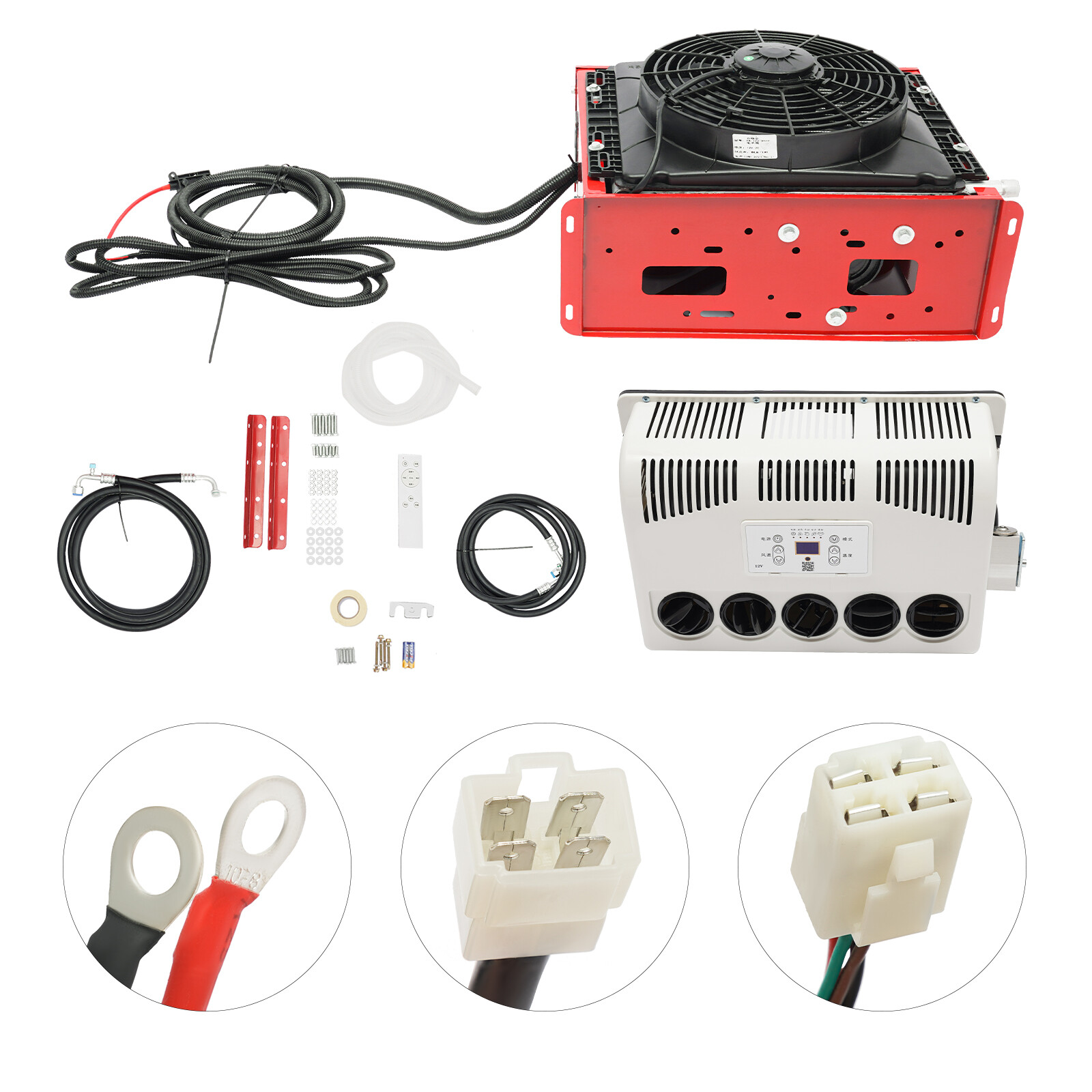 12V 11000 BTU Mini Split RV Truck Air Conditioner AC Unit Fit Semi Truck Caravan