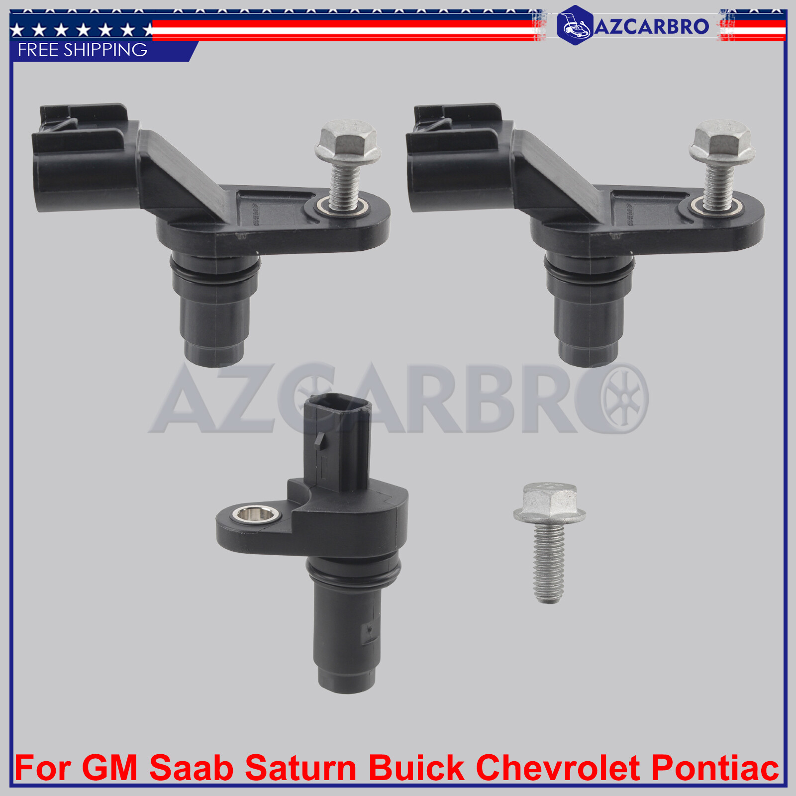 2x Camshaft & 1x Crankshaft Sensor For SATURN 2007-2009 AURA SKY SAAB 2011 5-Sep