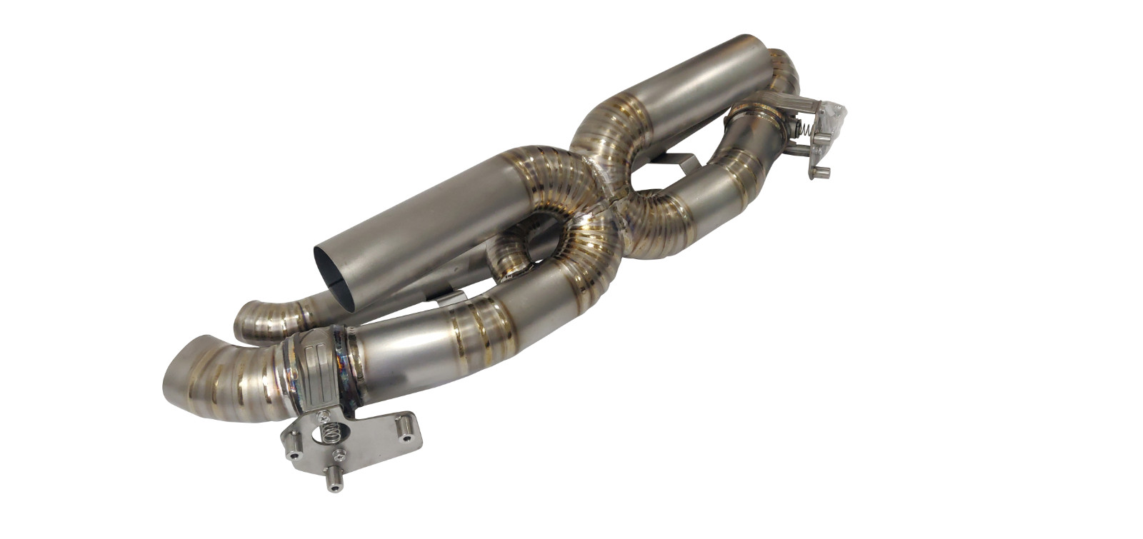 Fits Porsche 992 Carrera 3.0L Turbo 20-24 Top Speed Center X-Pipe Ti Exhaust W/V