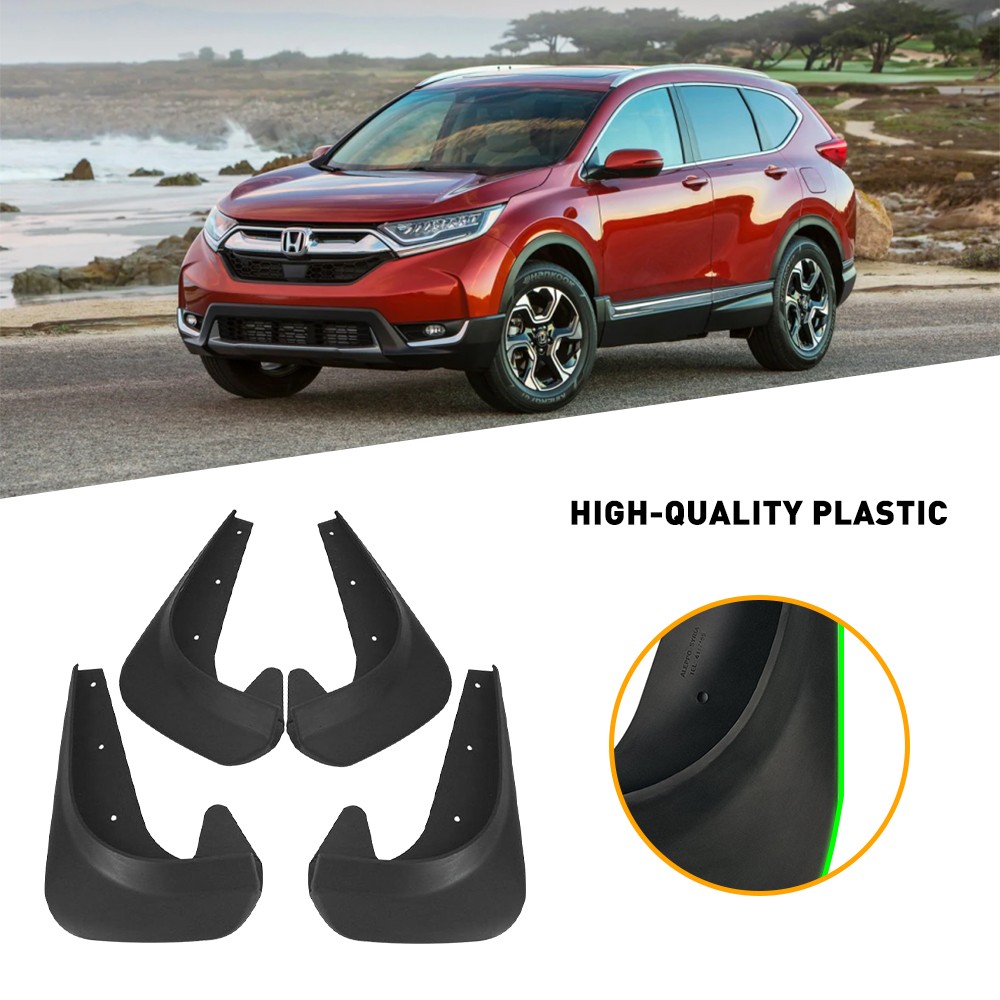 8PCS Car Mud Flaps Universal Splash Guards Soft Protectors W/ Screws Tool Black