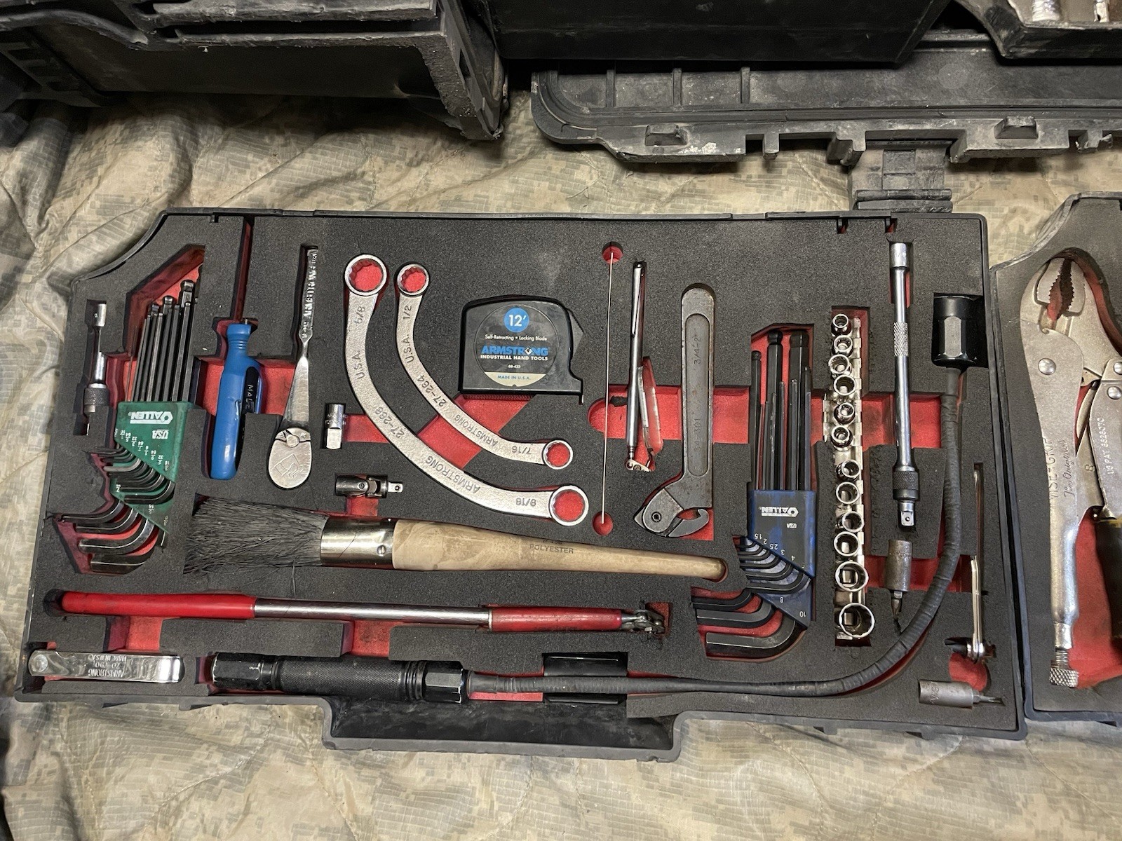 ARMSTRONG MILITARY TOOL KIT SET GENERAL MECHANIC USMC GMTK with Top Tray