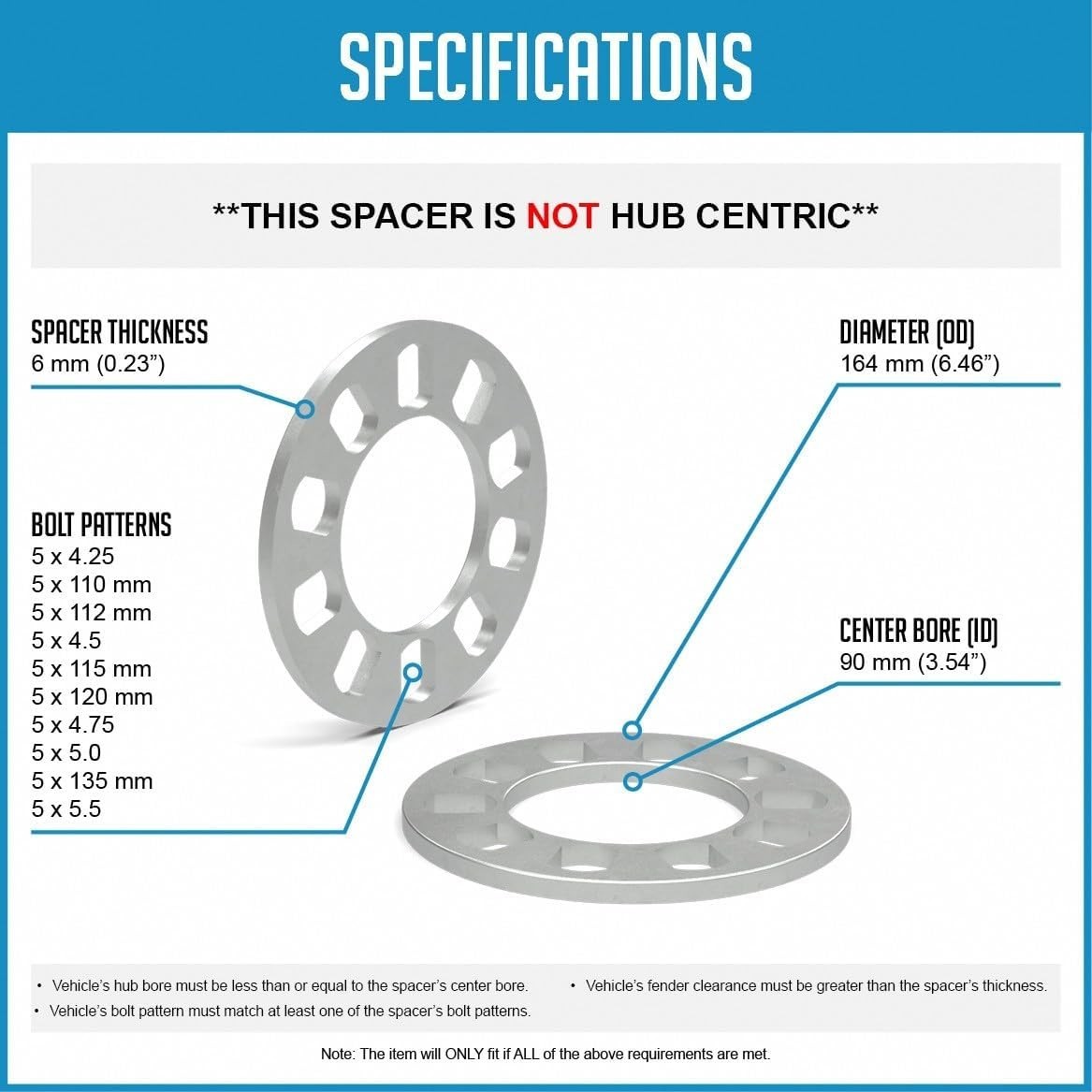 8mm 4 Piece Wheel Spacers – Ideal for Aggressive Stance & Performance Updates
