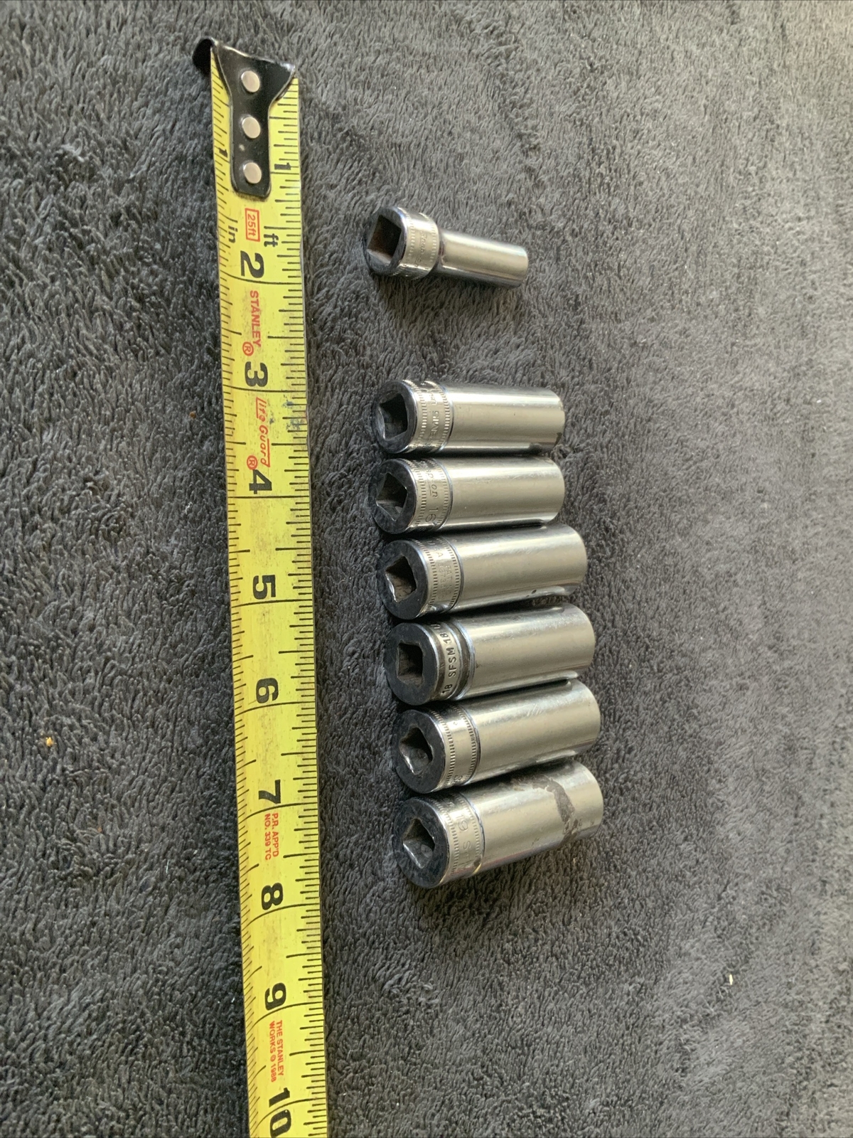 Snap On 3/8” Dr Deep Sockets, Mixed Styles.. 12pt And 6pt…..q