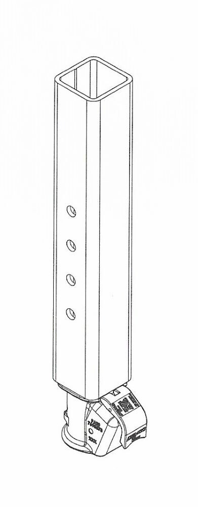 Demco EZ-Latch Gooseneck Coupler – Square Inner Tube – 2-5/16″ Ball – 30K Cap.