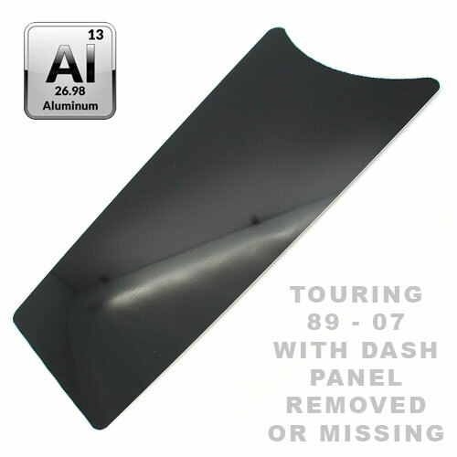 Aluminum Gas tank Dash Insert For Harley Touring 87-07 | Vivid Gloss Black